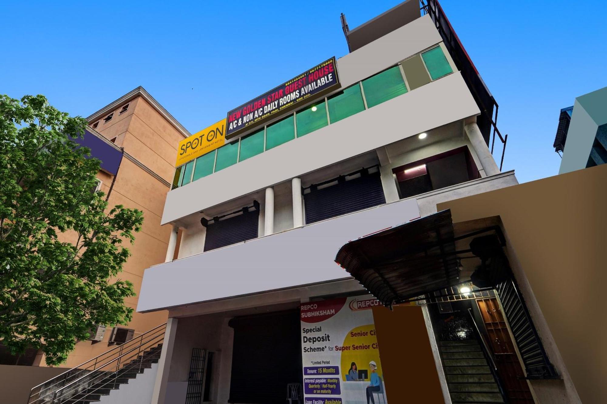Spot On New Golden Star Guest House Near Thirumangalam Metro Station 첸나이 외부 사진